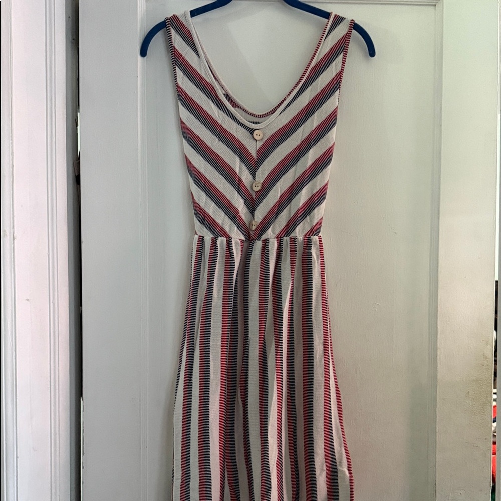Striped Sleeveless Dress